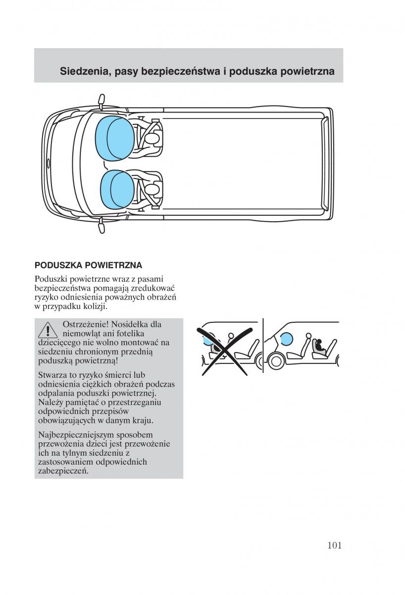 Ford Transit VI 6 instrukcja obslugi / page 103