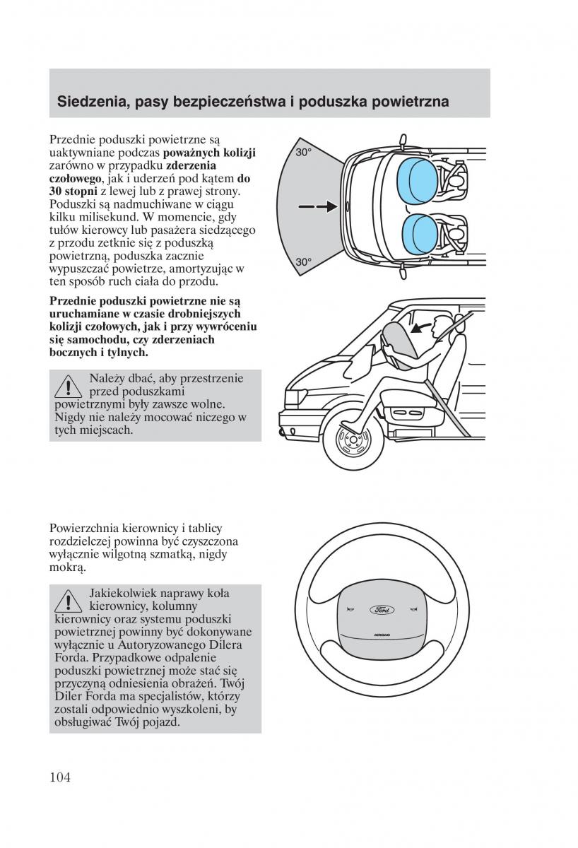 Ford Transit VI 6 instrukcja obslugi / page 106