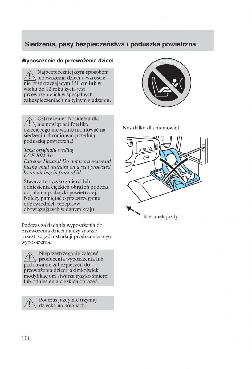 Ford Transit VI 6 instrukcja obslugi / page 108