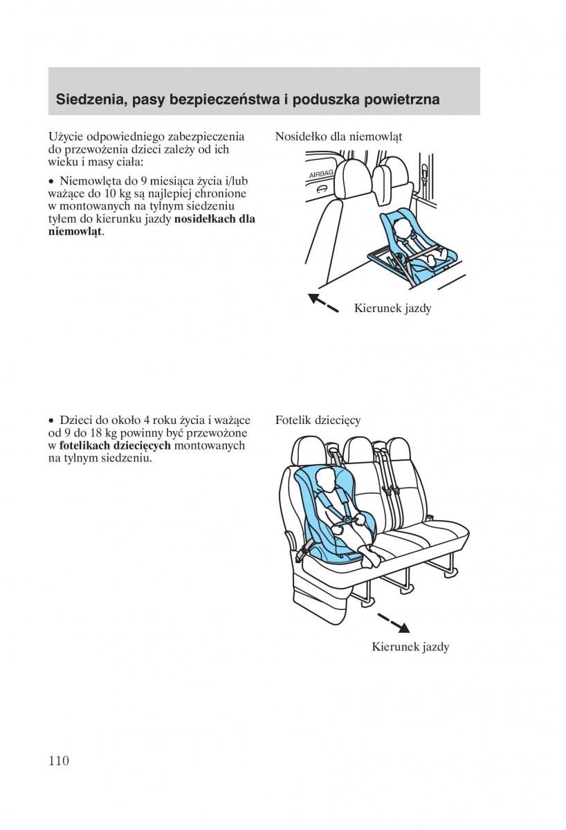 Ford Transit VI 6 instrukcja obslugi / page 112