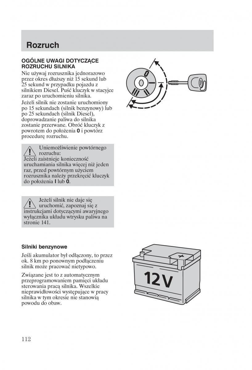 Ford Transit VI 6 instrukcja obslugi / page 114