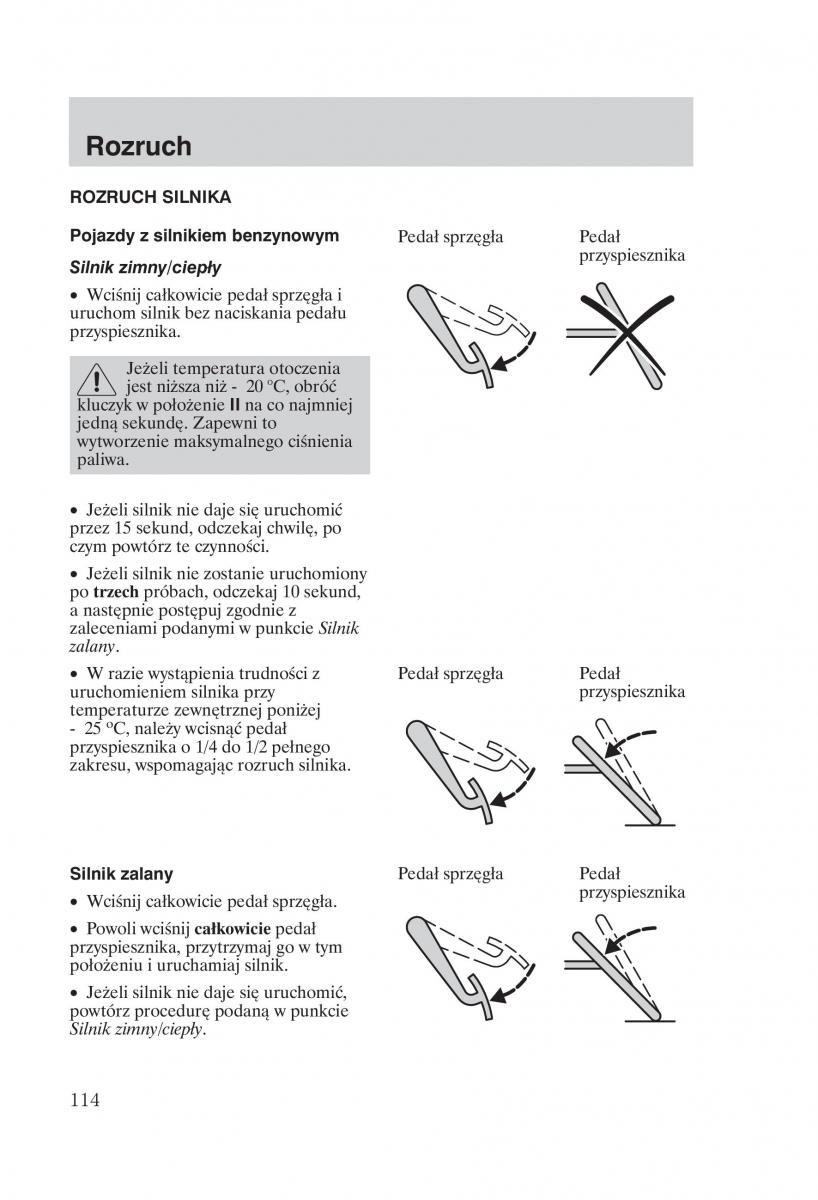 Ford Transit VI 6 instrukcja obslugi / page 116