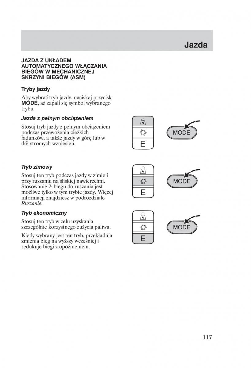 Ford Transit VI 6 instrukcja obslugi / page 119