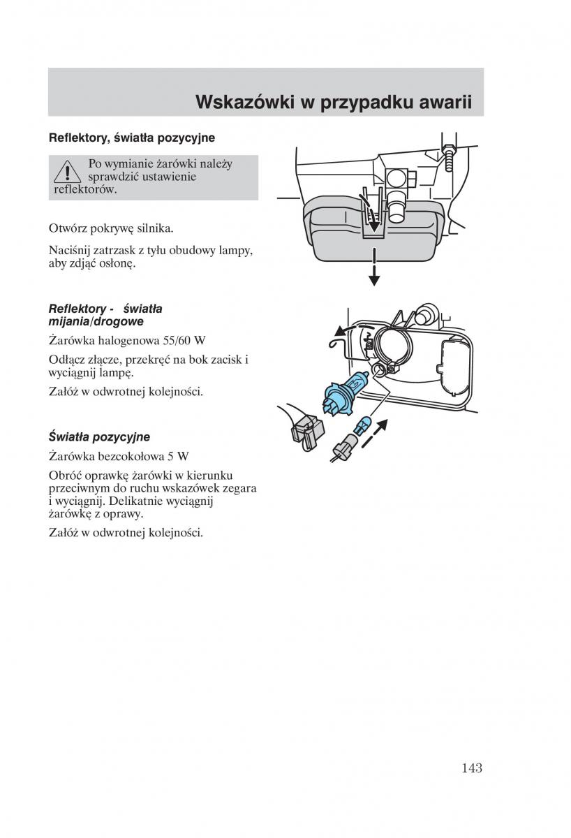 Ford Transit VI 6 instrukcja obslugi / page 145