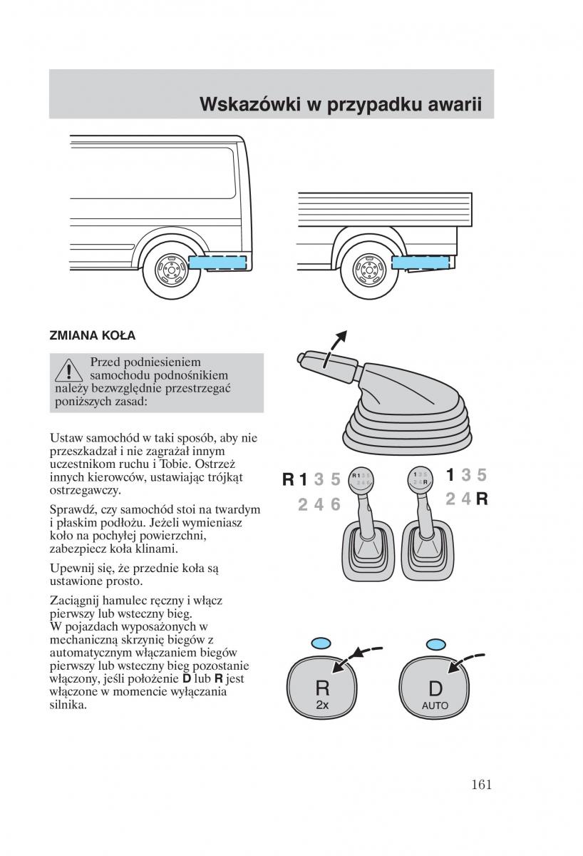 Ford Transit VI 6 instrukcja obslugi / page 163