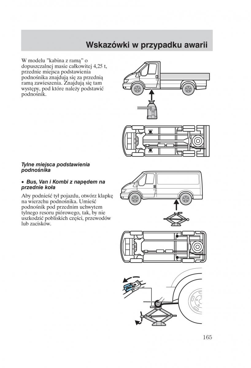 Ford Transit VI 6 instrukcja obslugi / page 167