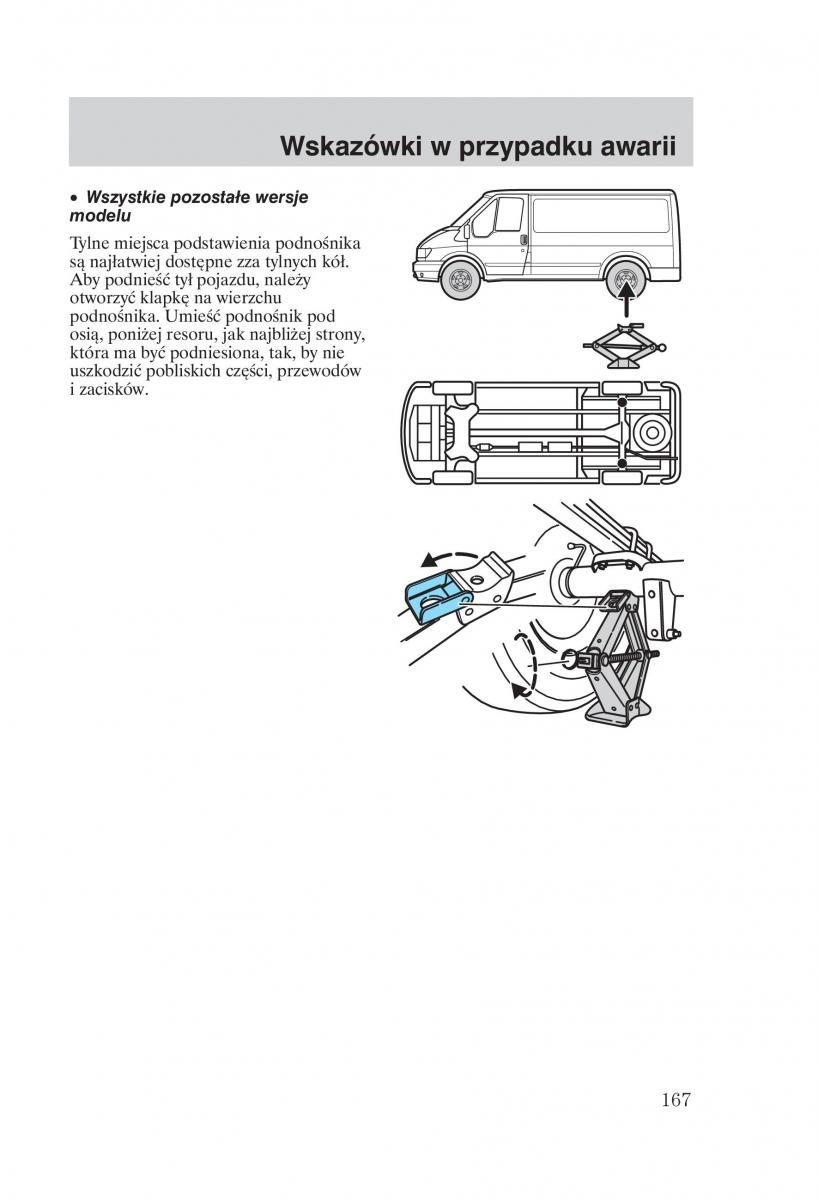 Ford Transit VI 6 instrukcja obslugi / page 169