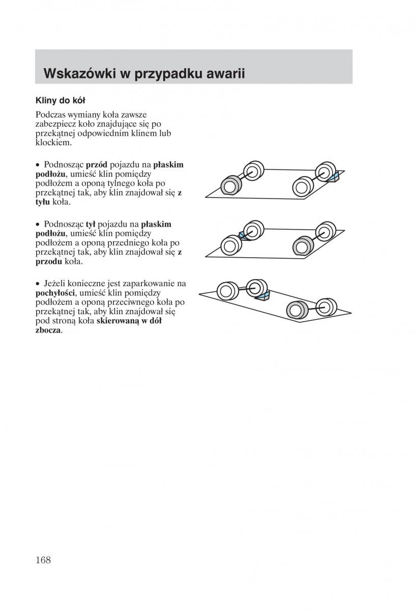 Ford Transit VI 6 instrukcja obslugi / page 170