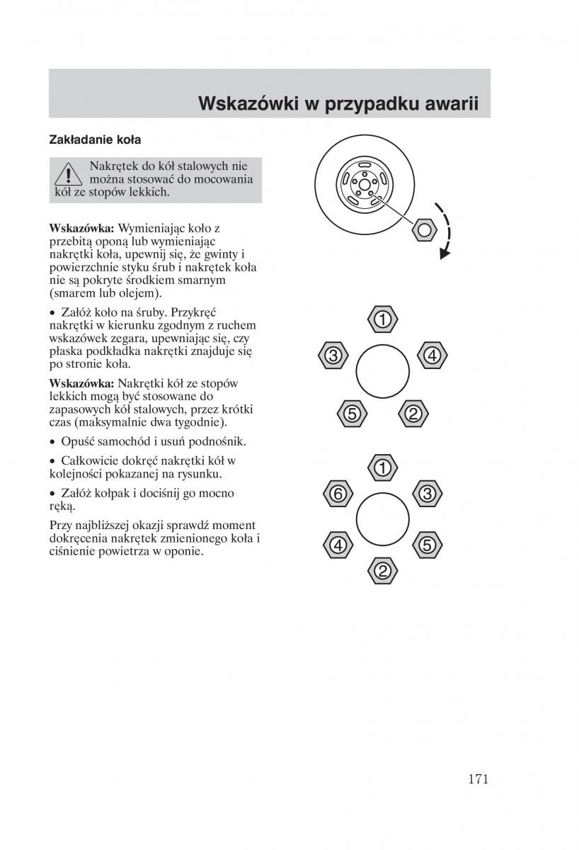 Ford Transit VI 6 instrukcja obslugi / page 173