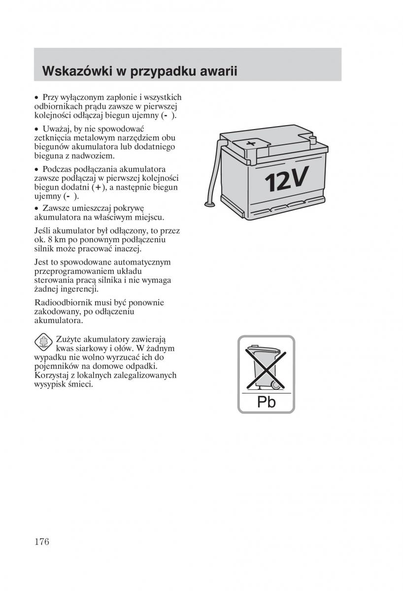 Ford Transit VI 6 instrukcja obslugi / page 178