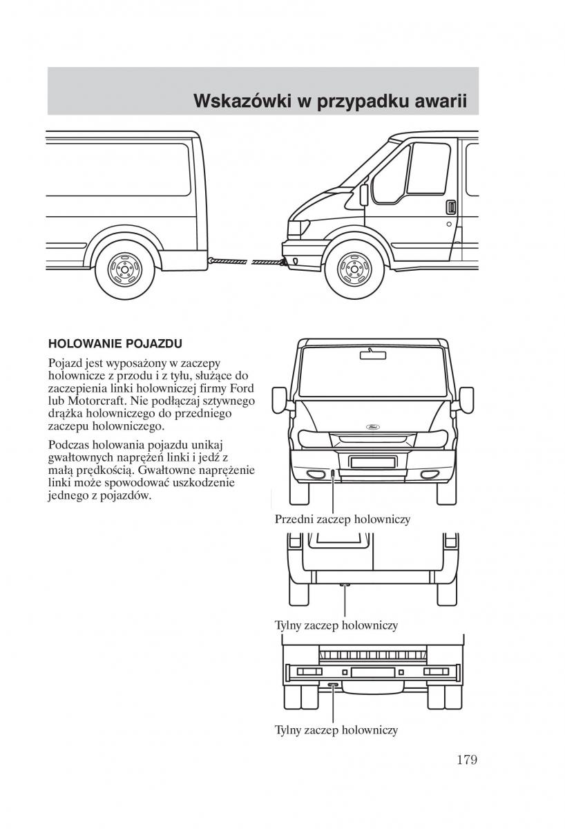 Ford Transit VI 6 instrukcja obslugi / page 181