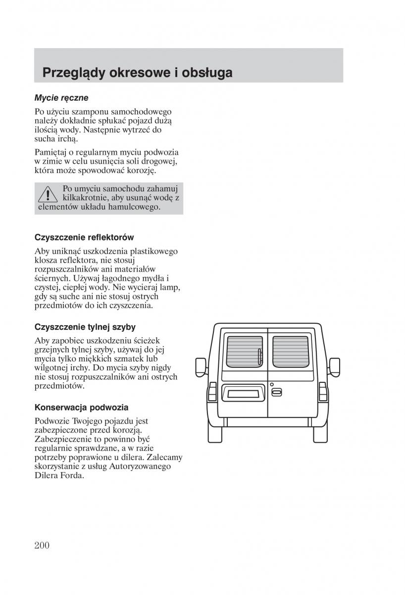 Ford Transit VI 6 instrukcja obslugi / page 202