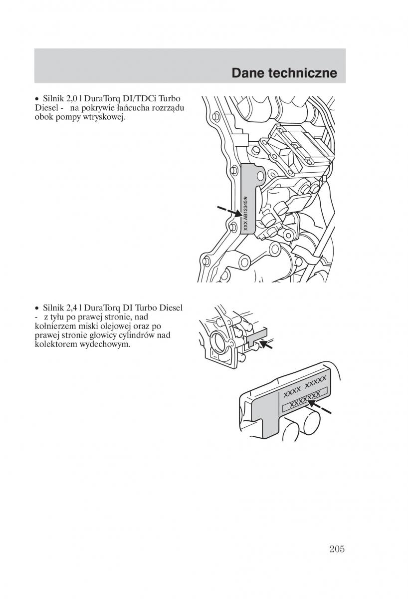 Ford Transit VI 6 instrukcja obslugi / page 207