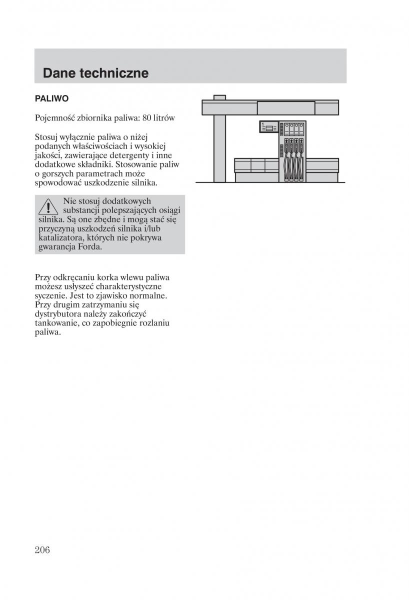 Ford Transit VI 6 instrukcja obslugi / page 208