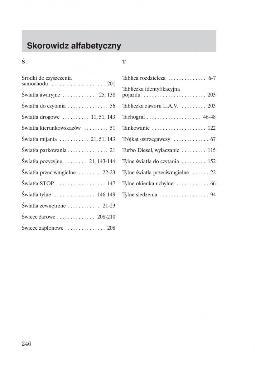 Ford Transit VI 6 instrukcja obslugi / page 248