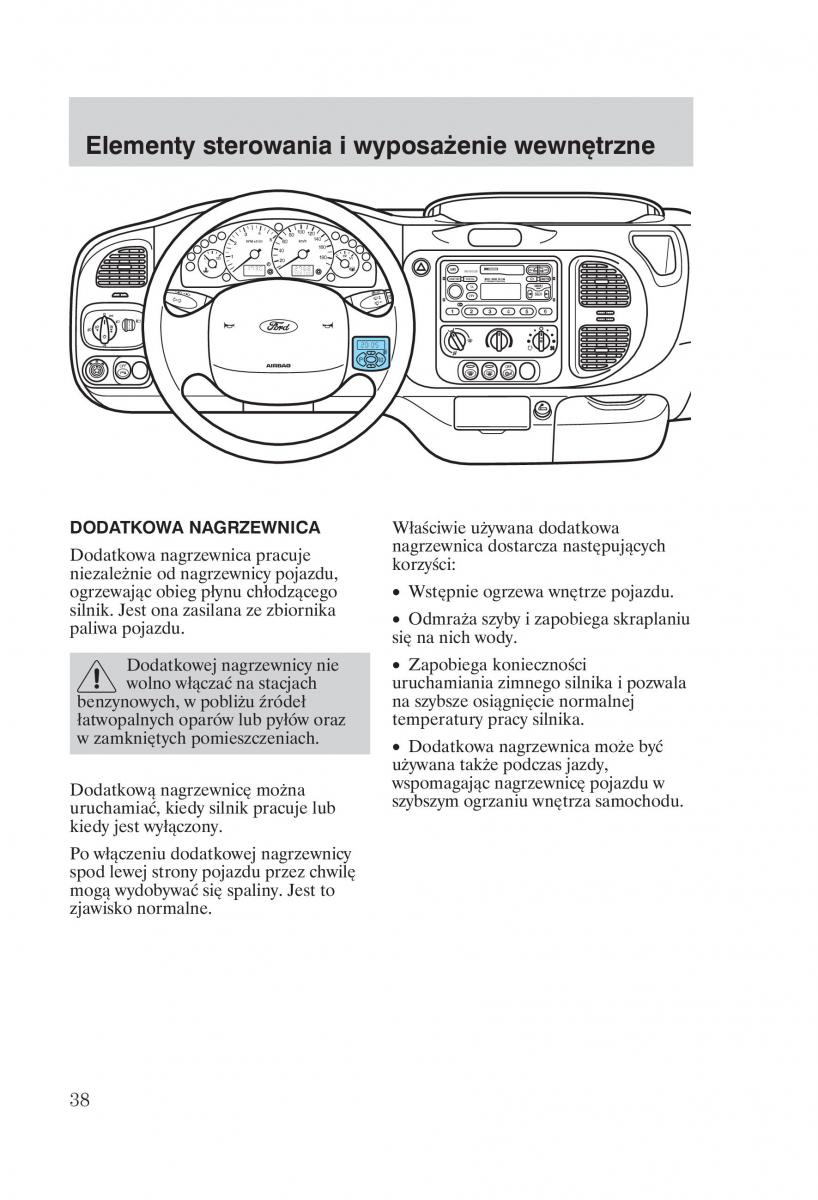 Ford Transit VI 6 instrukcja obslugi / page 40