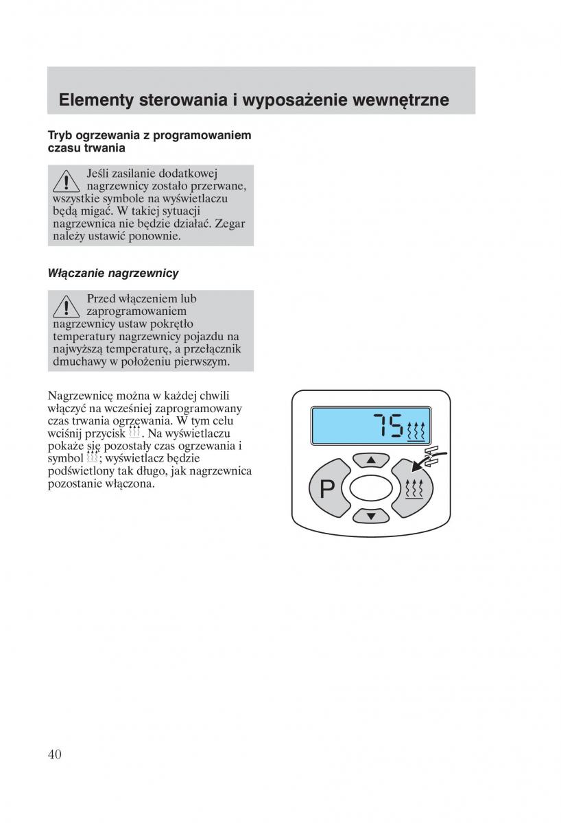 Ford Transit VI 6 instrukcja obslugi / page 42