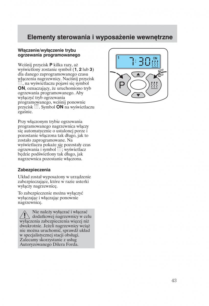 Ford Transit VI 6 instrukcja obslugi / page 45