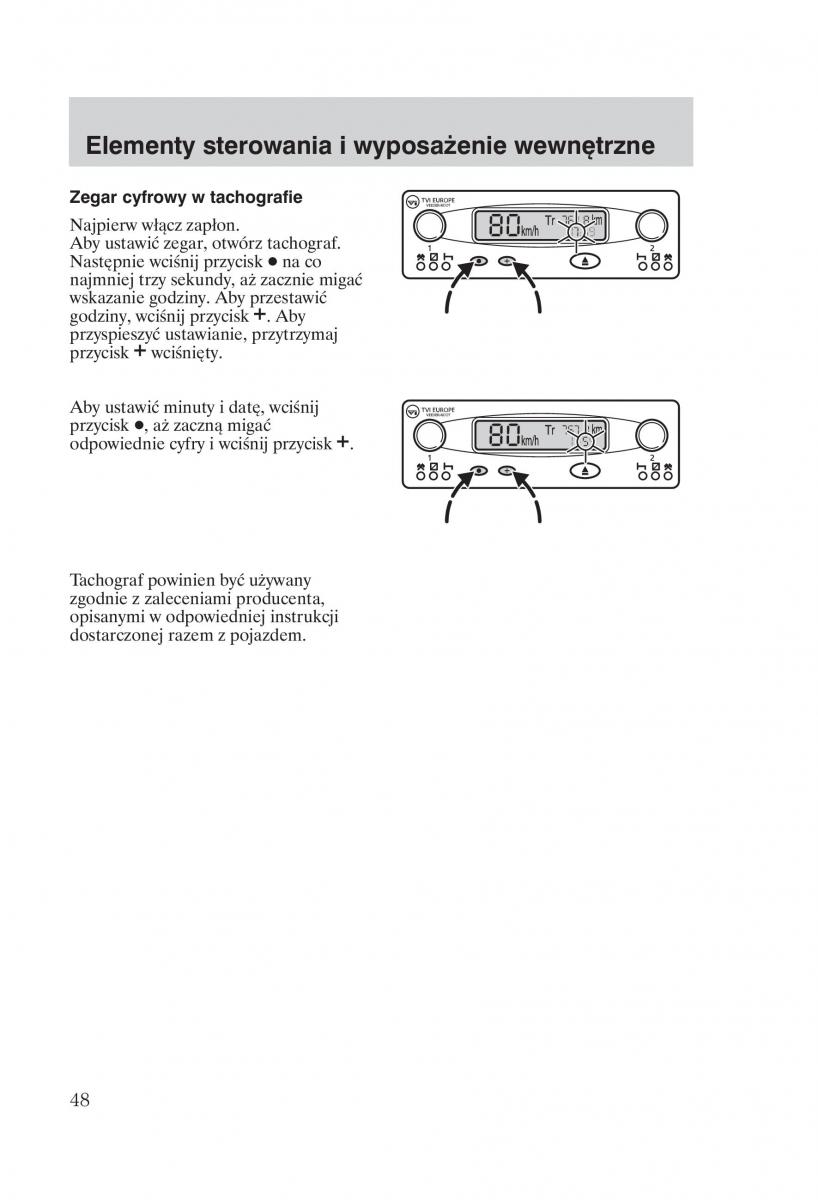 Ford Transit VI 6 instrukcja obslugi / page 50