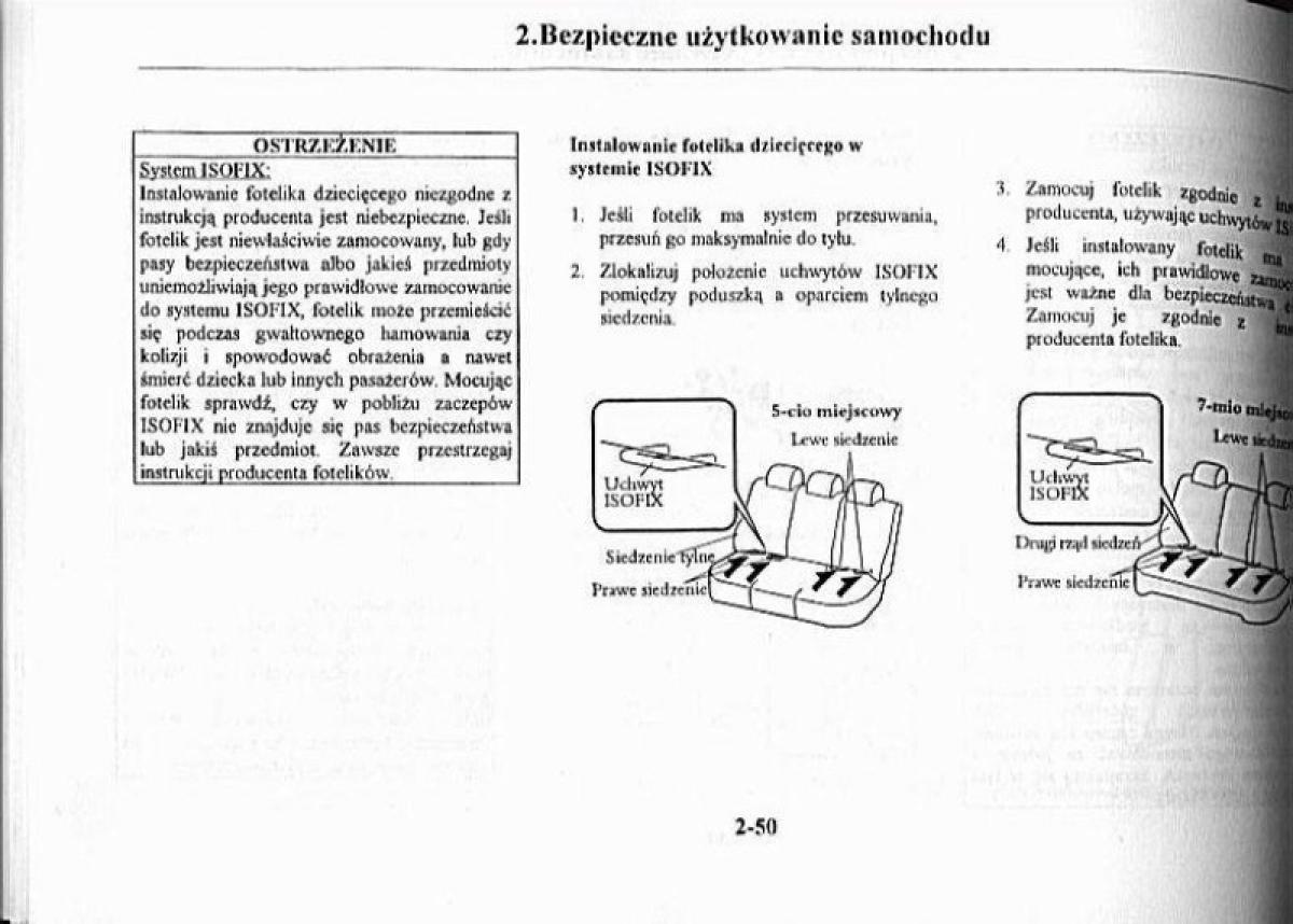 Mazda Premacy I 1 instrukcja obslugi / page 55