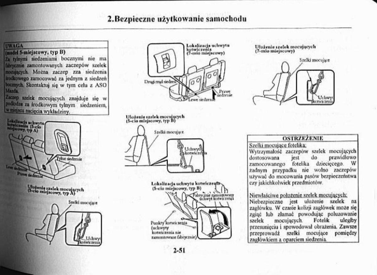 Mazda Premacy I 1 instrukcja obslugi / page 56