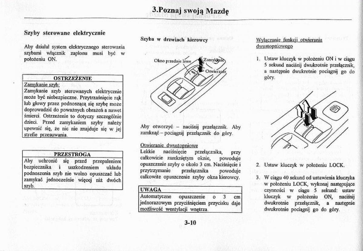 Mazda Premacy I 1 instrukcja obslugi / page 79