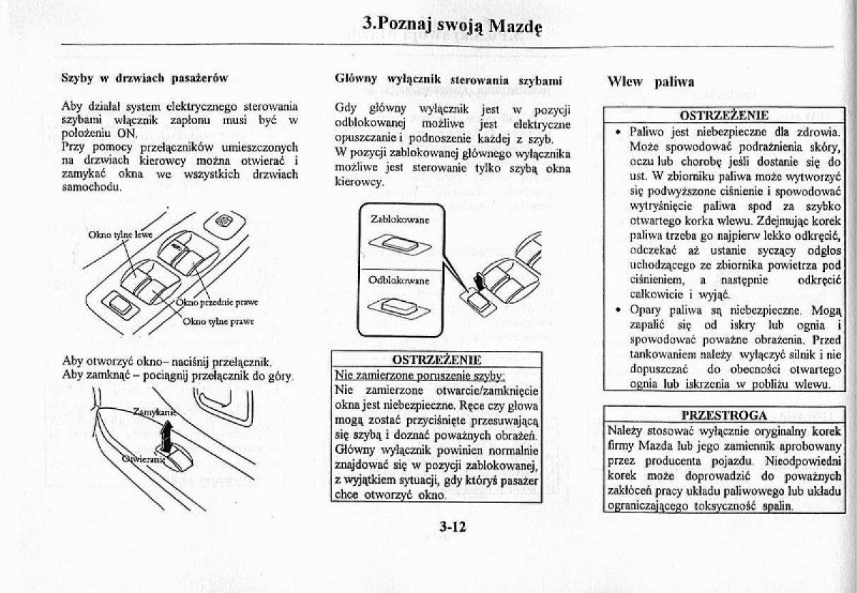 Mazda Premacy I 1 instrukcja obslugi / page 81