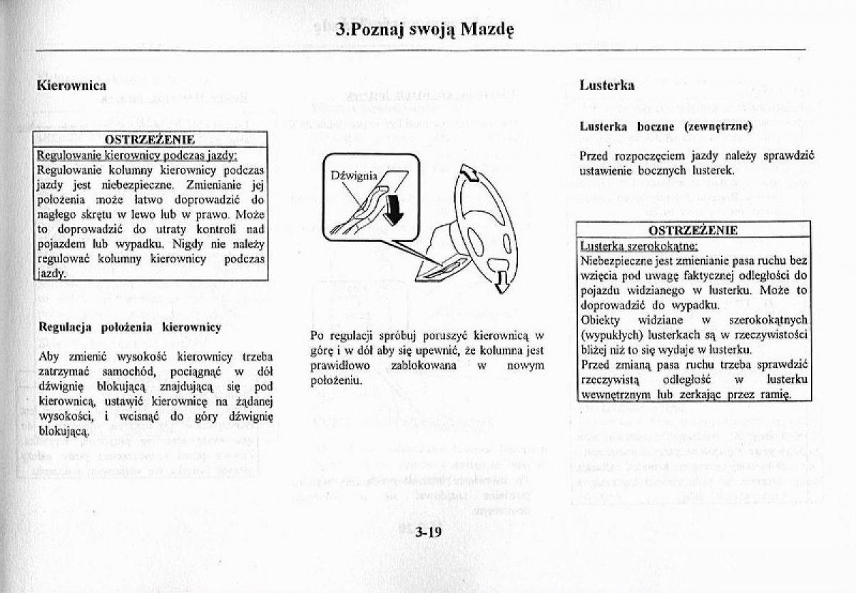 Mazda Premacy I 1 instrukcja obslugi / page 88