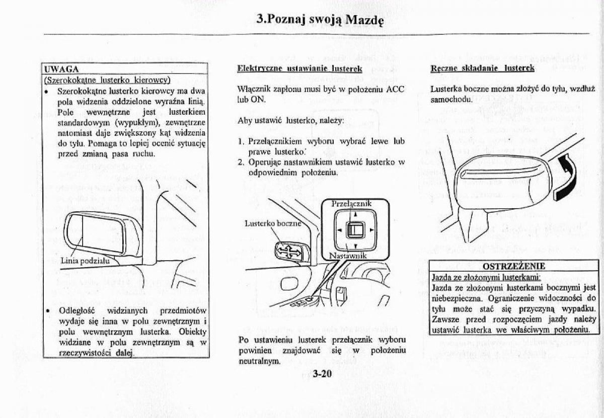 Mazda Premacy I 1 instrukcja obslugi / page 89