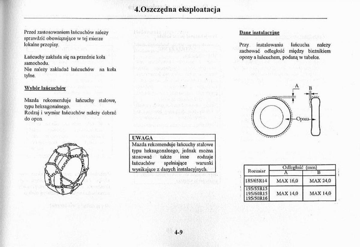 Mazda Premacy I 1 instrukcja obslugi / page 99