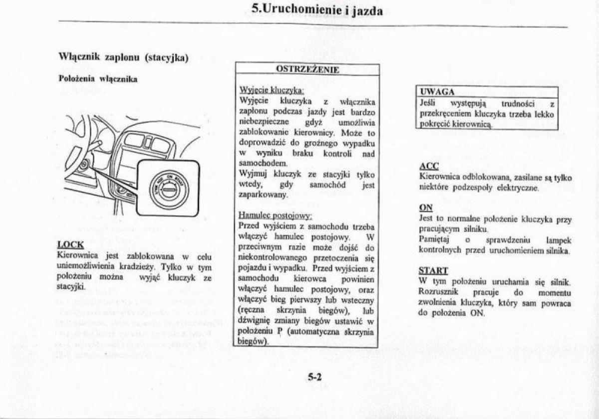 Mazda Premacy I 1 instrukcja obslugi / page 108