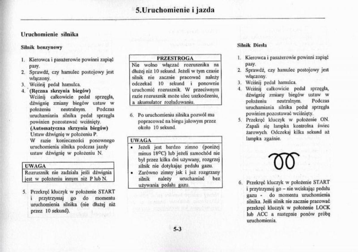 Mazda Premacy I 1 instrukcja obslugi / page 109