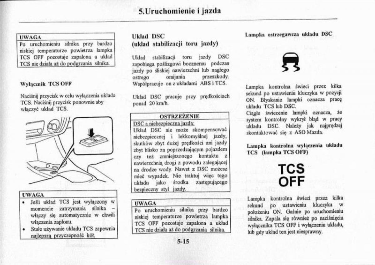 Mazda Premacy I 1 instrukcja obslugi / page 121