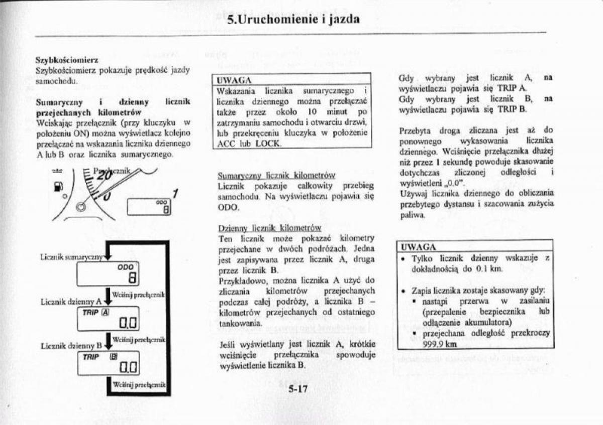 Mazda Premacy I 1 instrukcja obslugi / page 123