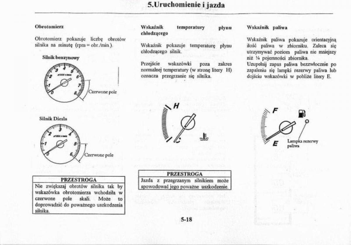 Mazda Premacy I 1 instrukcja obslugi / page 124