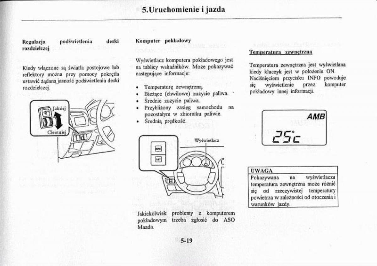 Mazda Premacy I 1 instrukcja obslugi / page 125