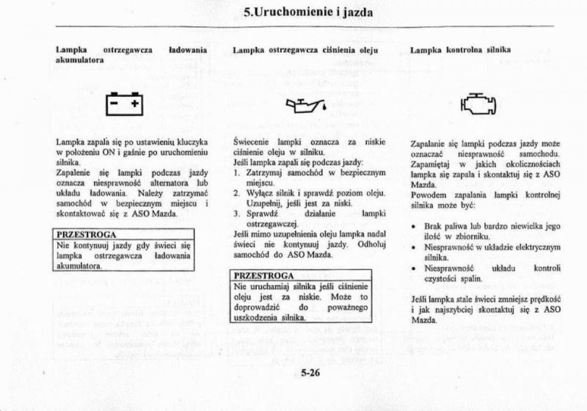 Mazda Premacy I 1 instrukcja obslugi / page 132