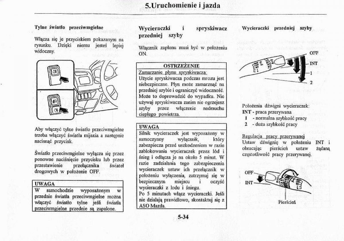 Mazda Premacy I 1 instrukcja obslugi / page 140