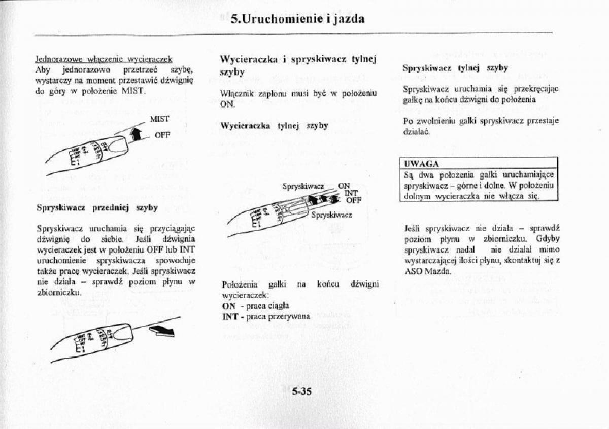 Mazda Premacy I 1 instrukcja obslugi / page 141