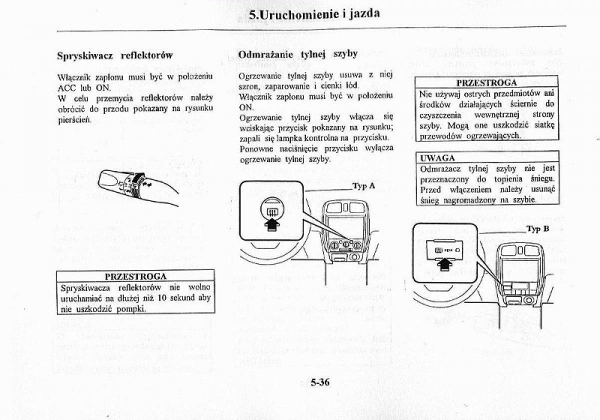 Mazda Premacy I 1 instrukcja obslugi / page 142