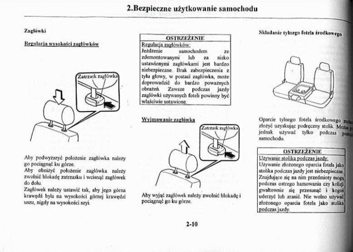 Mazda Premacy I 1 instrukcja obslugi / page 15