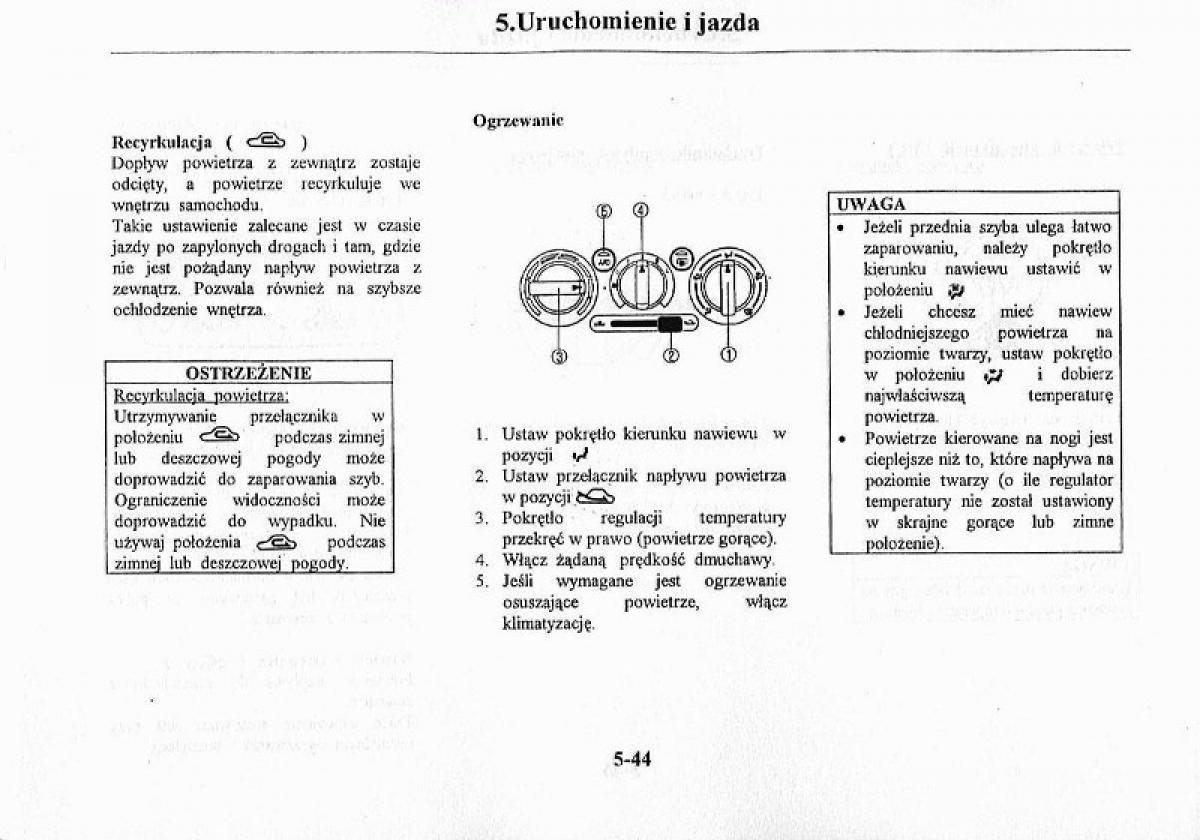 Mazda Premacy I 1 instrukcja obslugi / page 150