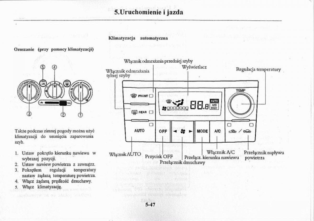 Mazda Premacy I 1 instrukcja obslugi / page 153