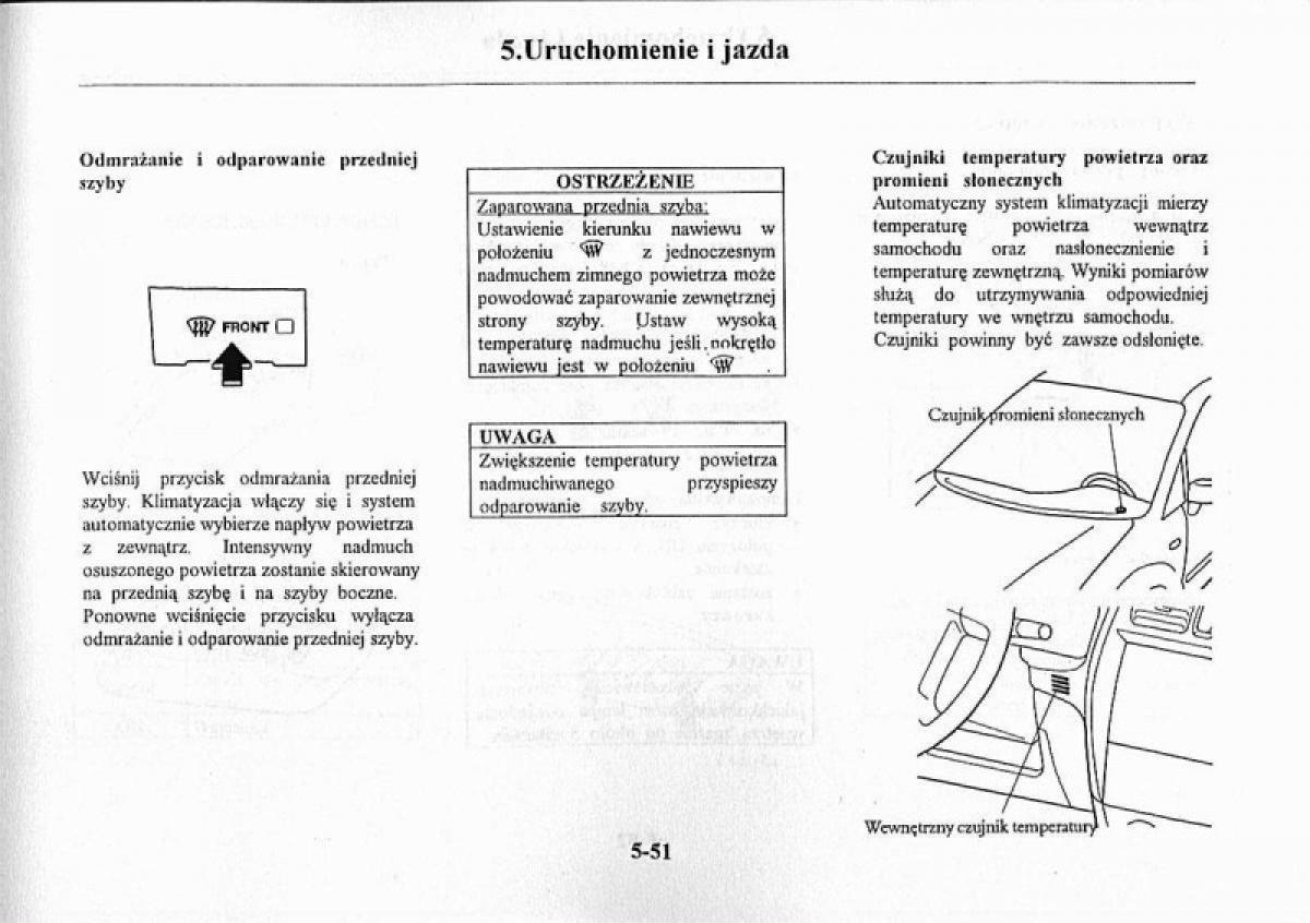 Mazda Premacy I 1 instrukcja obslugi / page 157