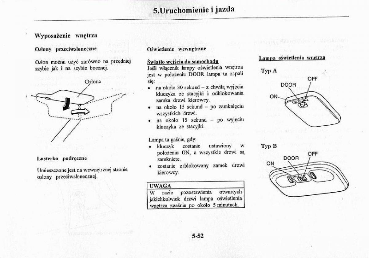 Mazda Premacy I 1 instrukcja obslugi / page 158