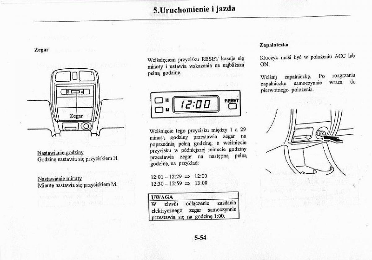 Mazda Premacy I 1 instrukcja obslugi / page 160