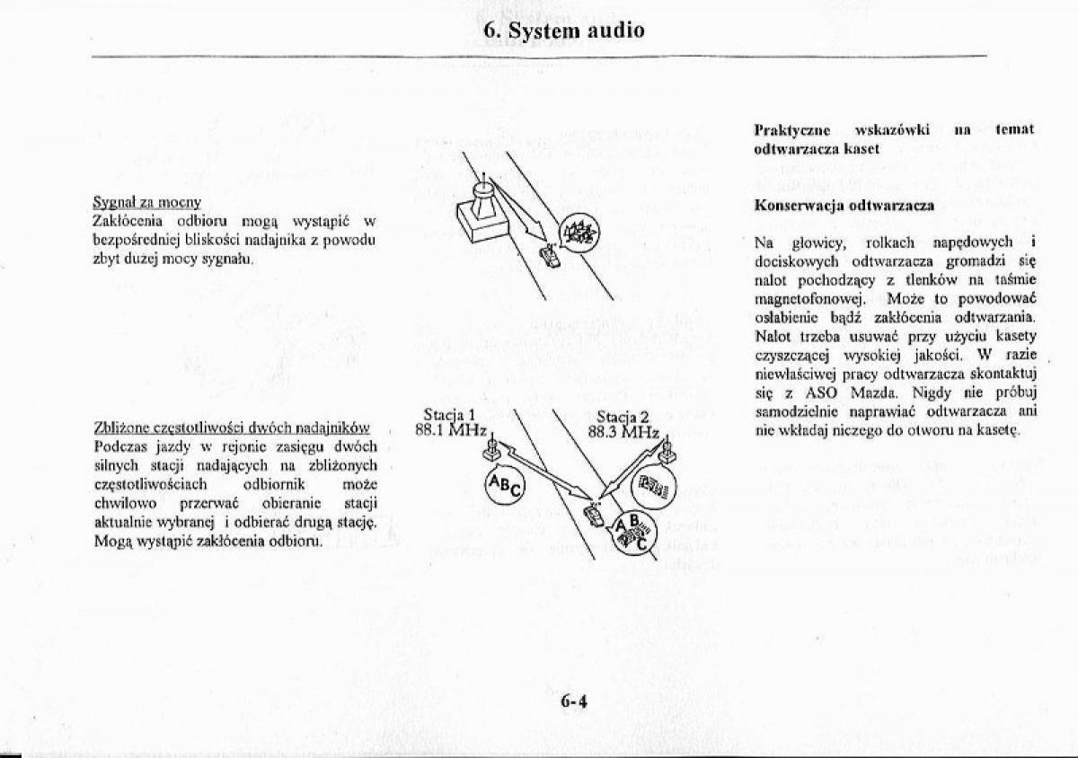 Mazda Premacy I 1 instrukcja obslugi / page 170