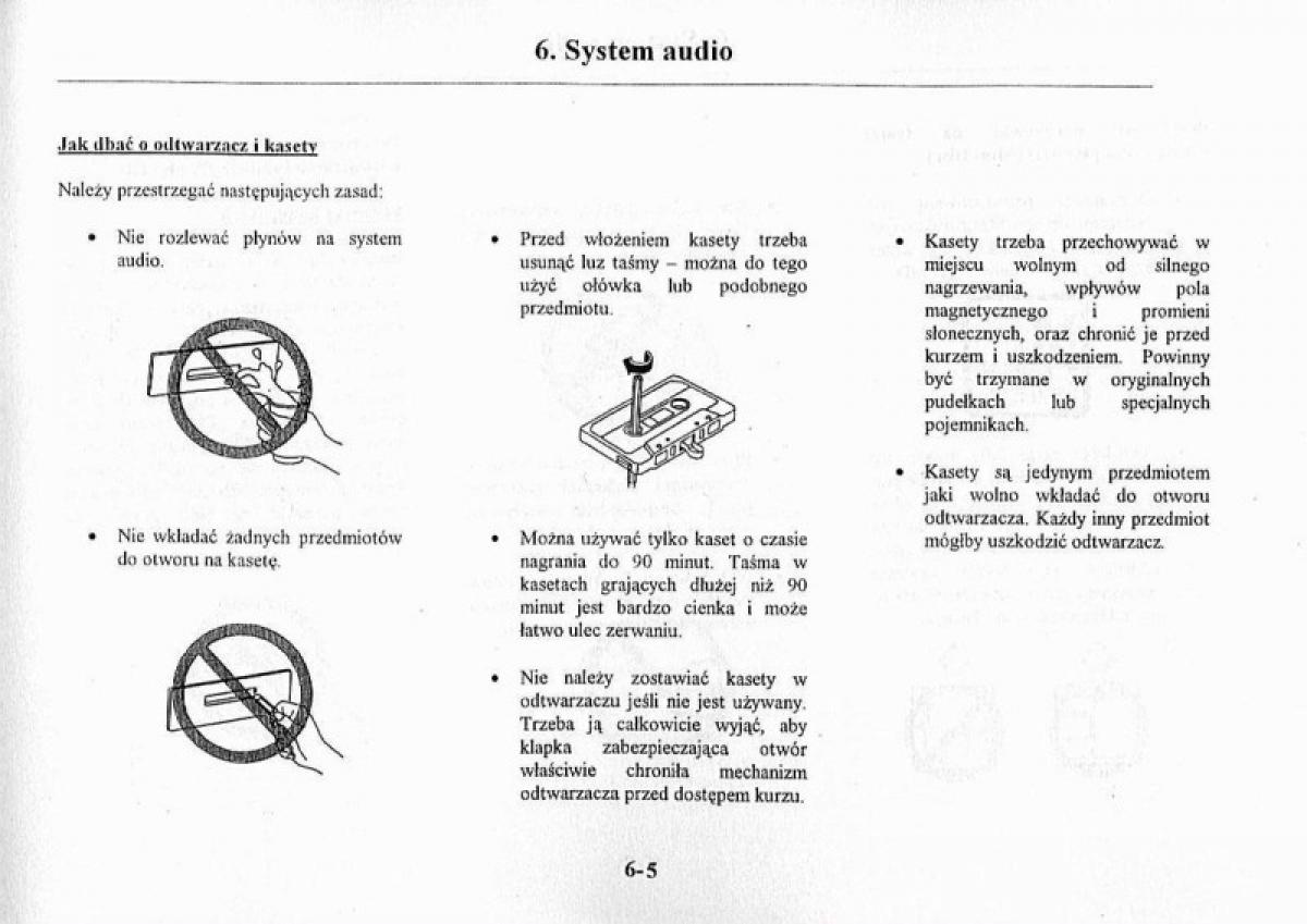 Mazda Premacy I 1 instrukcja obslugi / page 171