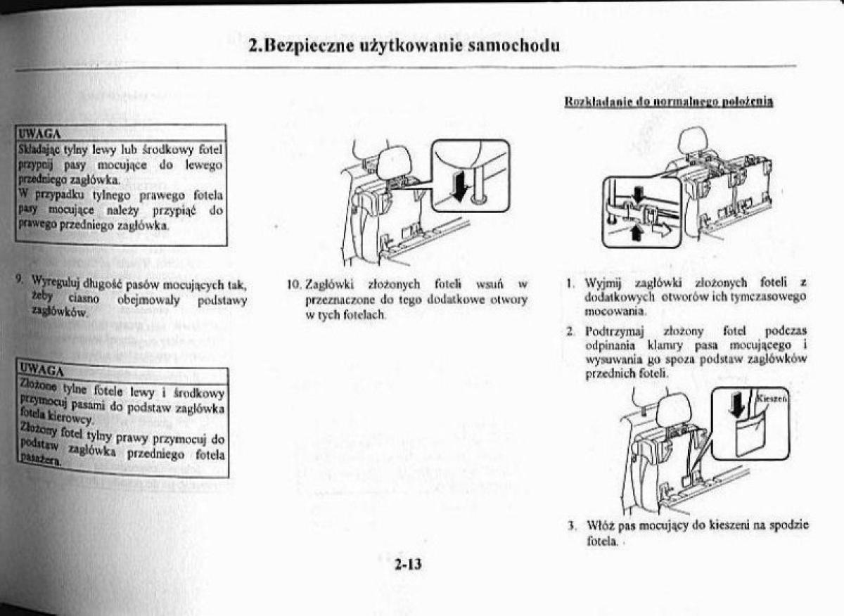 Mazda Premacy I 1 instrukcja obslugi / page 18