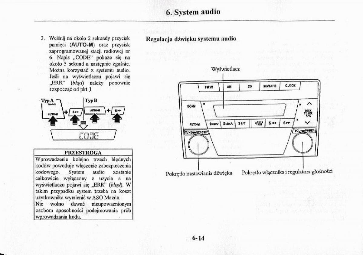 Mazda Premacy I 1 instrukcja obslugi / page 180